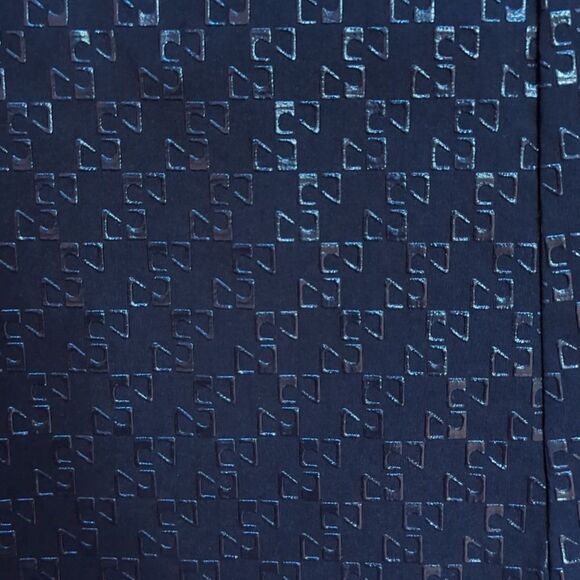 Hailee front zipper flare leg black geometric print L - Picture 3 of 8